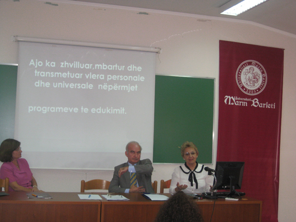 Simpoziumi i Organizuar me temë, "NëNë TEREZA & SHQIPTARëT" në Universitetin "Barleti"