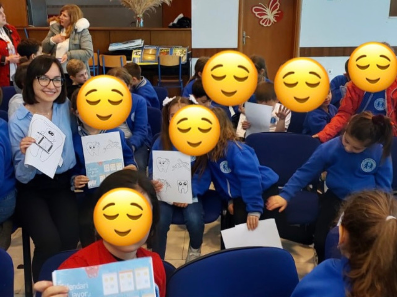 SHËNDËTI ORAL NË FËMIJËRI, AKTIVITET ME STUDENTËT E STOMATOLOGJISË