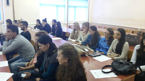 Një takim interesant me studentë të fakultetit të gjuhëve të huaja të Universitetit Eqrem Çabej, Gjirokastër