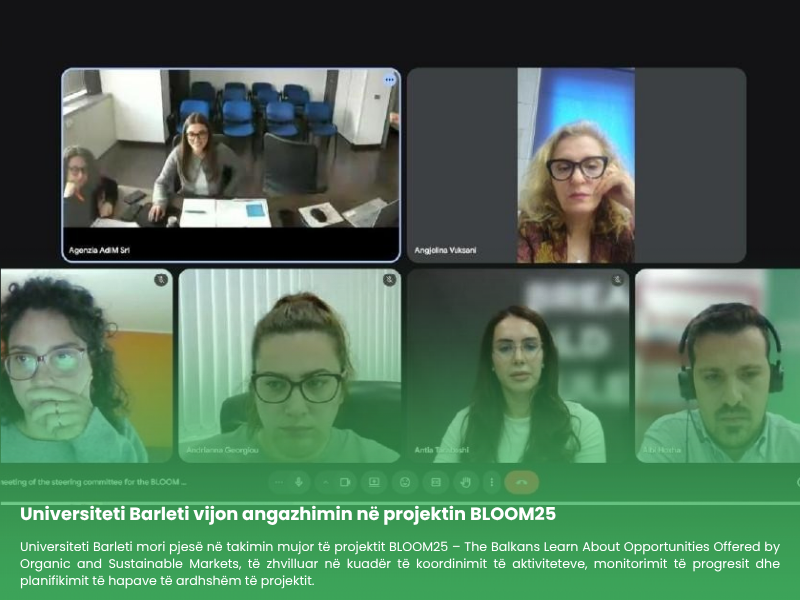 Universiteti Barleti vijon angazhimin në projektin BLOOM25