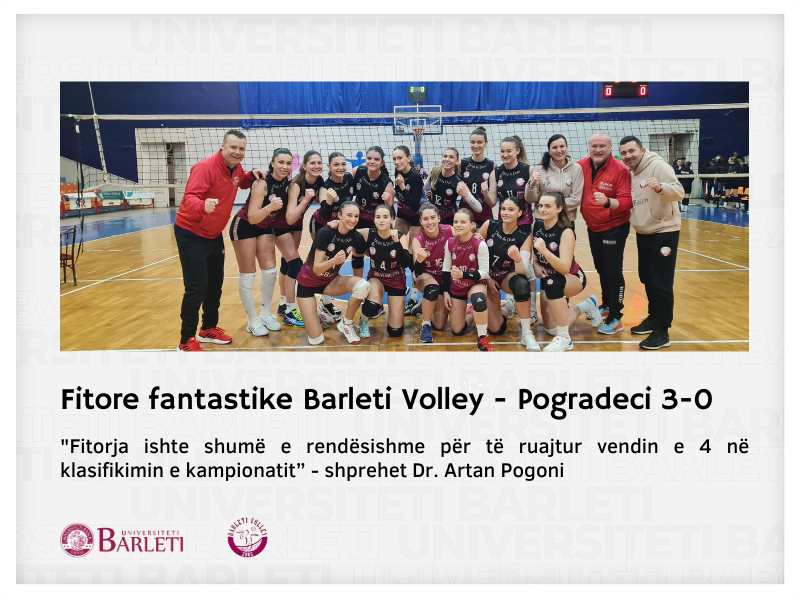 Fitore fantastike e Barleti Volley vs. Pogradeci 3-0