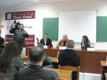 Blendi Fevziu në Universitetin Barleti