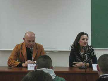 Blendi Fevziu në Universitetin Barleti