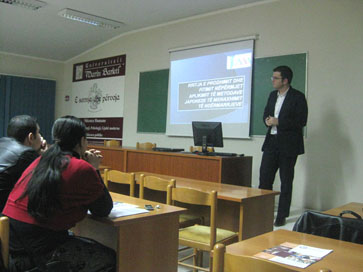 Metodat japoneze të menaxhimit të bizneseve të mesme dhe të vogla në Universitetin Barleti