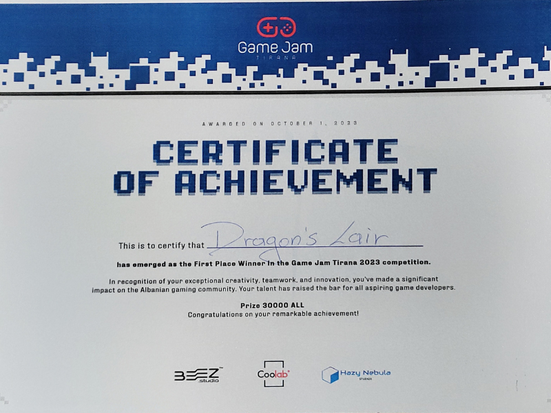 Alumni Ada Osmani - Fituesja e Game Jam-it të parë Shqiptar me 'Dream Walker'