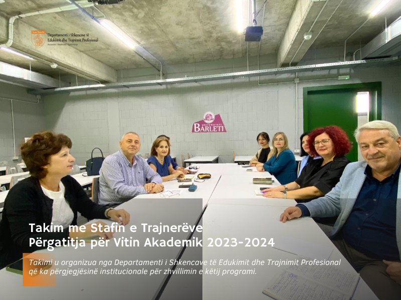 Takim me Stafin e Trajnerëve: Përgatitja për Vitin Akademik 2023-2024