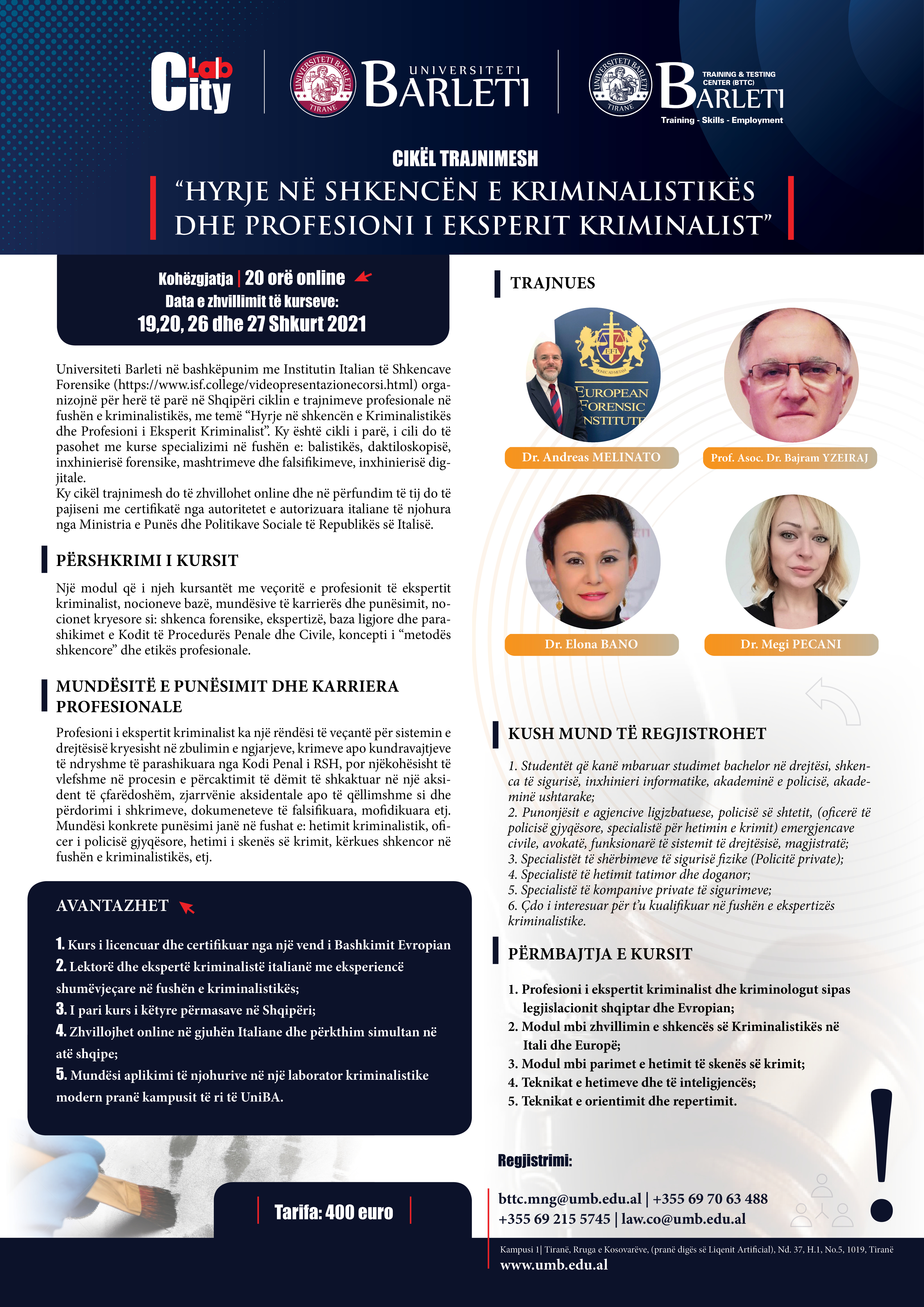 Hyrje në Shkencën e Kriminalistikës dhe Profesioni i Ekspertit Kriminalistik