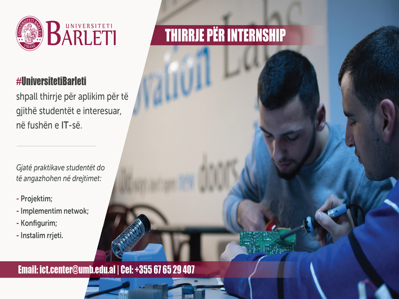 Thirrje për Internship