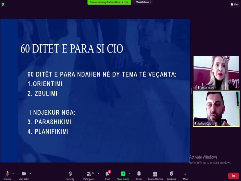 60 ditët e para si CIO