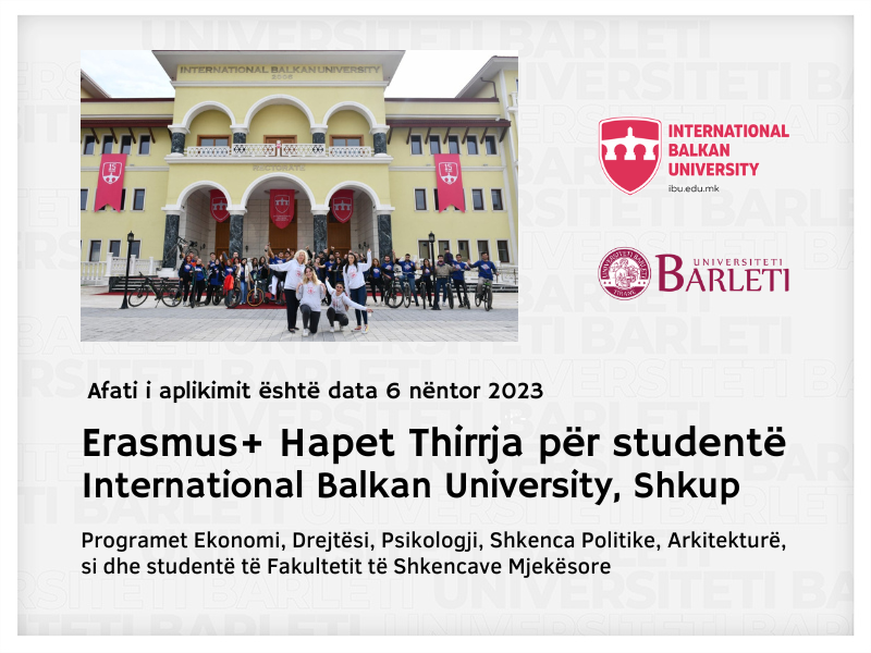 Thirrje Erasmus për studentë - Shkup