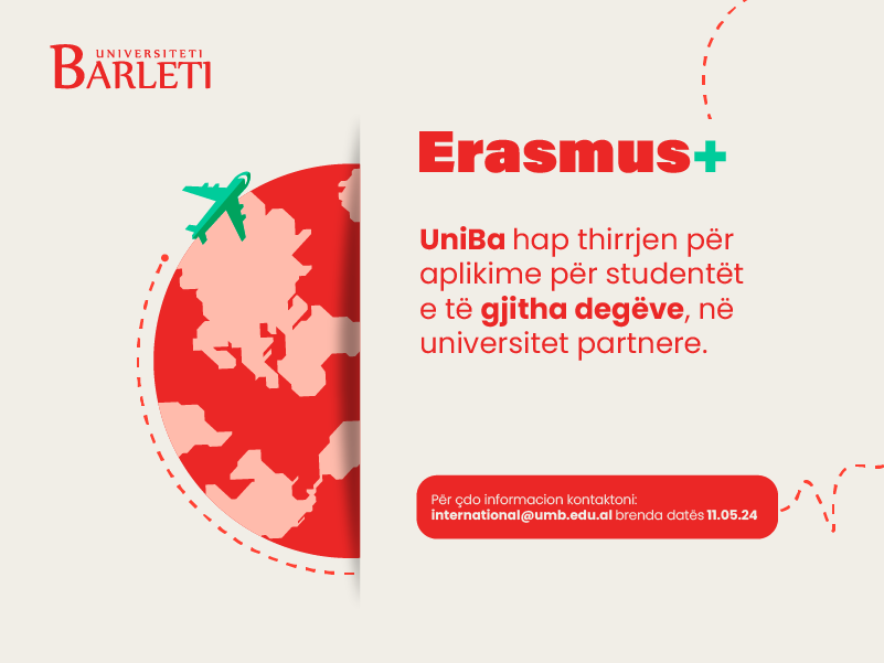 Mundësi shkëmbimesh Erasmus+ për studentë