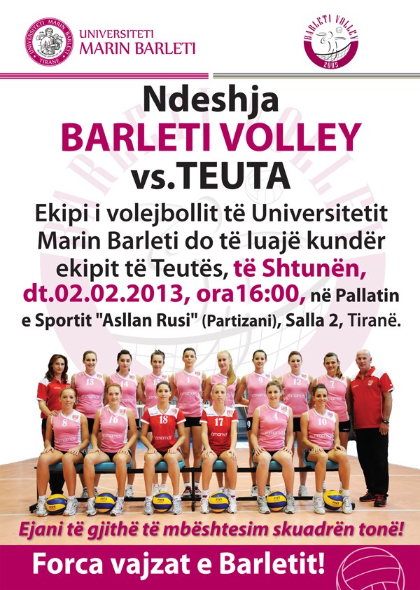 Ndeshja BARLETI VOLLEY vs. TEUTA