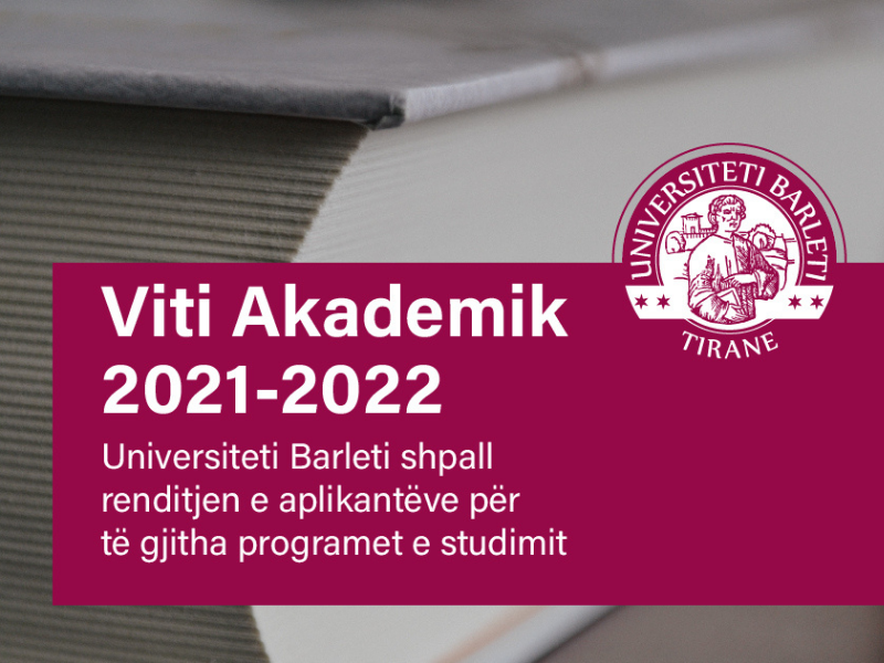 Shpallen emrat e aplikantëve për Raundin II për të gjitha programet e studimit 2021-2022