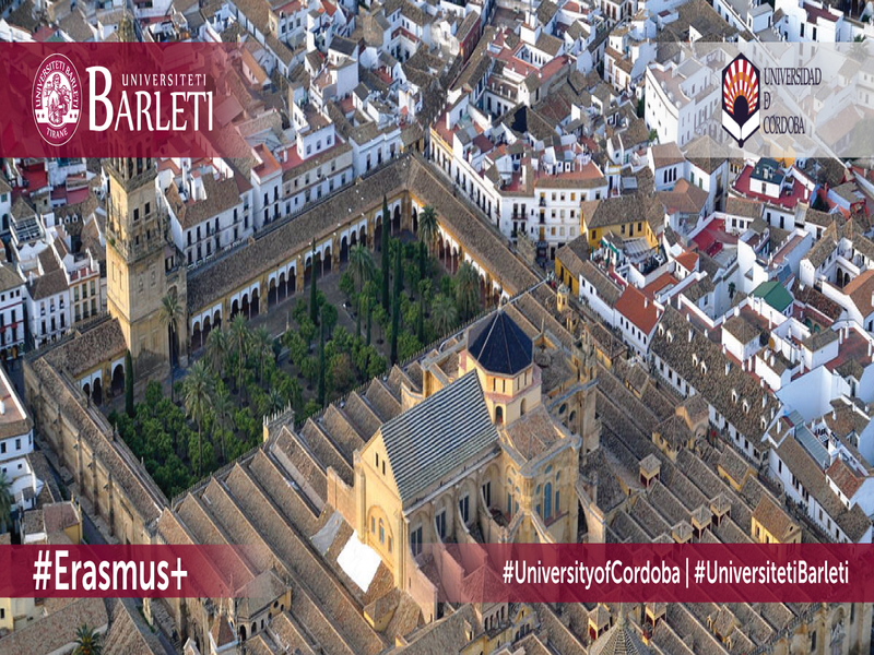THIRRJE PËR APLIKIME: SHKËMBIM I STUDENTEVE NË UNIVERSITETIN E  KORDOBAS NË KUADËR TË ERASMUS+