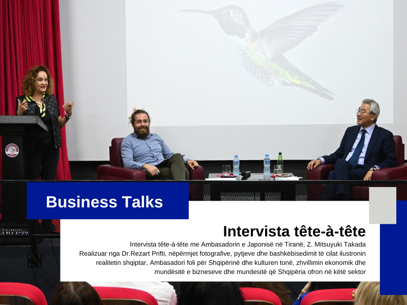 Intervista tête-à-tête me Ambasadorin e Japonisë
