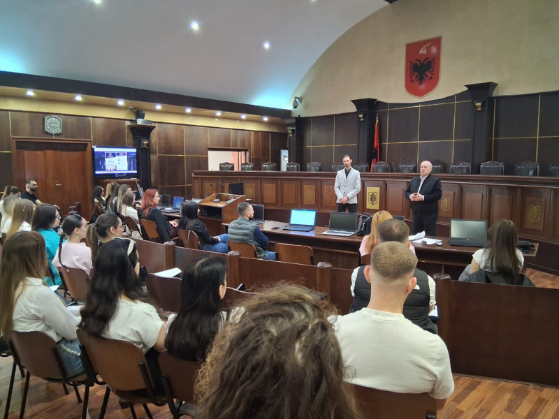 “Java e Drejtësisë” 2026 – Studentët e Universitetit Barleti në “Ditën e Hapur në Gjykatë”