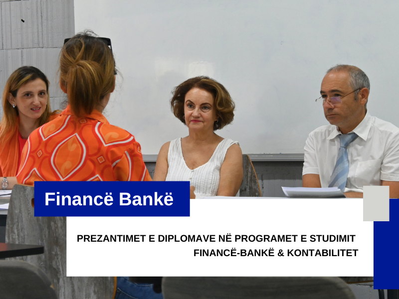 Diplomimi i studentëve në Financë-Kontabilitet dhe Financë-Bankë