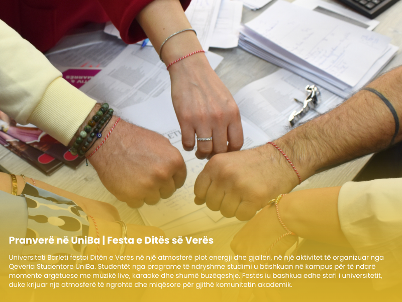 Festa e Ditës së Verës në Universitetin Barleti