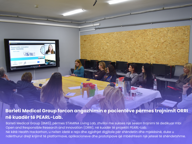 Barleti Medical Group zhvillon trajnim për inovacionin e përgjegjshëm ORRI