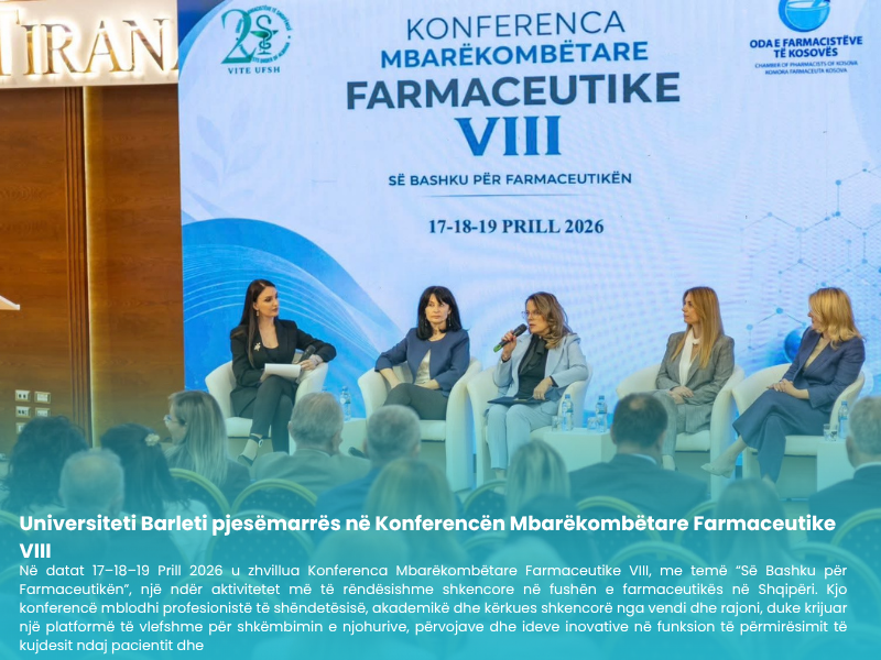 Universiteti Barleti në Konferencën Farmaceutike VIII