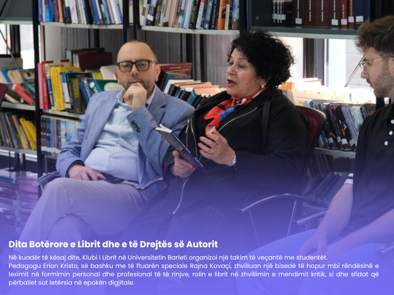 Dita Botërore e Librit: libri si formim dhe vetëdije