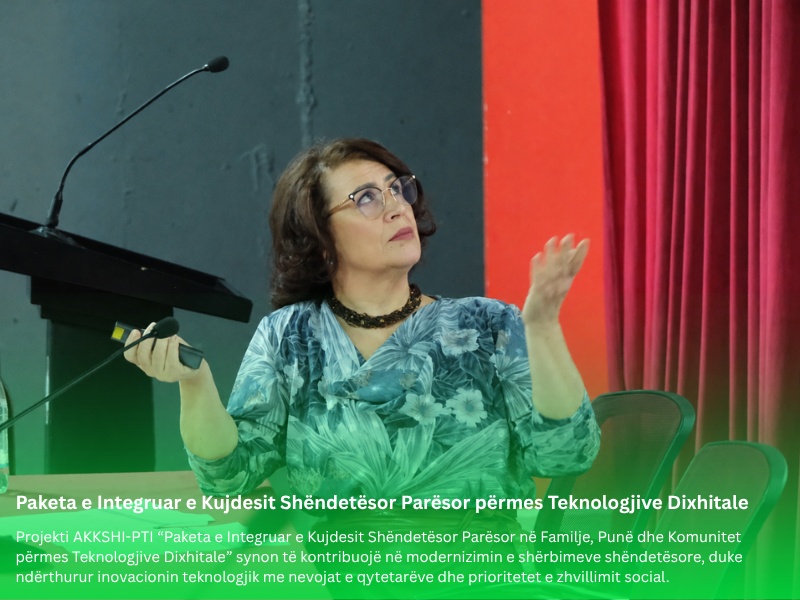Paketa e Integruar e Kujdesit Shëndetësor Parësor përmes Teknologjive Dixhitale