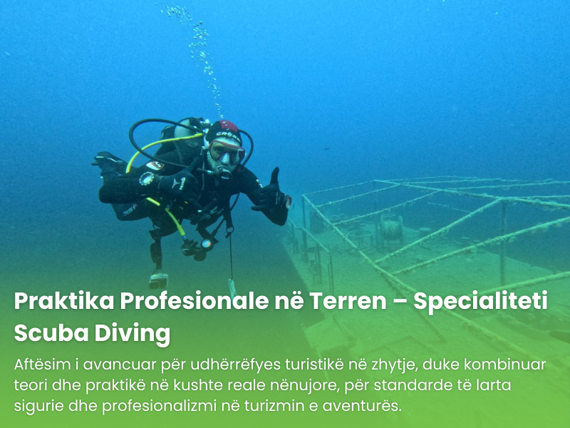 Praktika në terren – Specialiteti Scuba Diving (Zhytje)