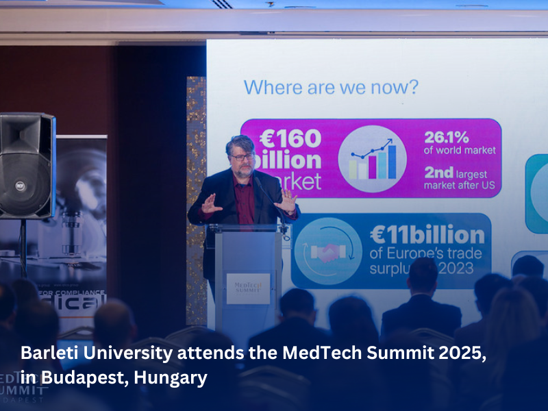 Universiteti Barleti merr pjesë në samitin MedTech 2025, në Budapest, Hungary