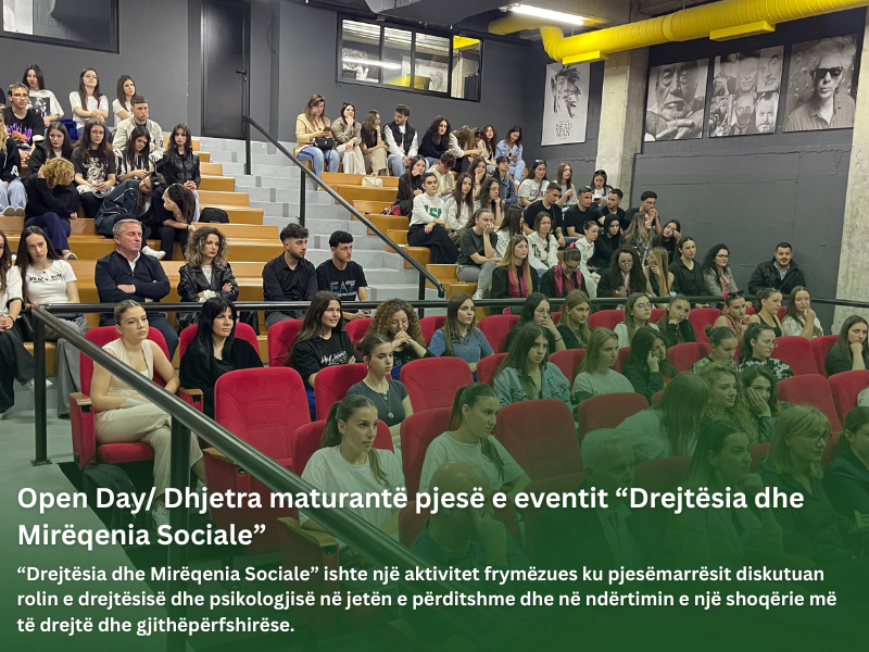 Open Day – Dhjetëra maturantë pjesë e eventit “Drejtësia dhe Mirëqenia Sociale”