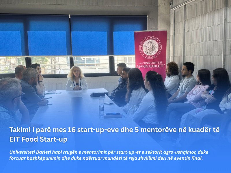 Takimi i parë mes 16 start-up-eve dhe 5 mentorëve në kuadër të EIT Food Start-up Awareness Event