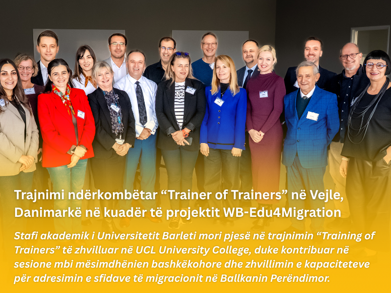 Trajnimi “Trainer of Trainers” në Vejle, Danimarkë, në kuadër të projektit WB-Edu4Migration