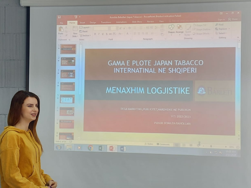 Prezantimet e punimeve të studentëve, viti III Marketing