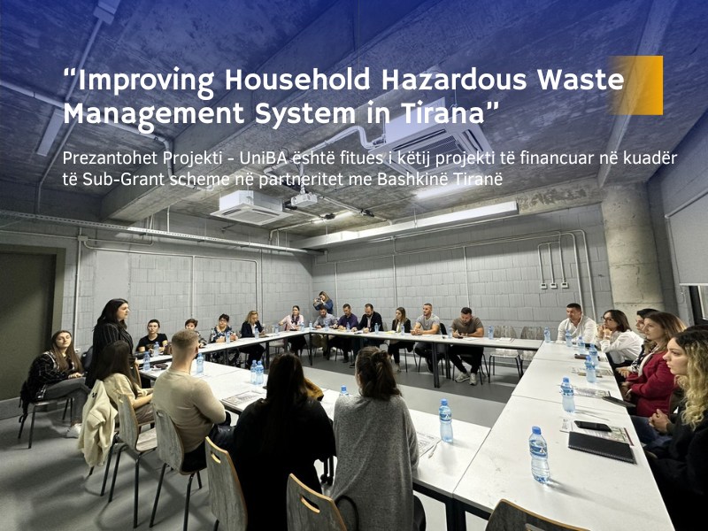 Prezantohet projekti “Improving Household Hazardous Waste Management System in Tirana”