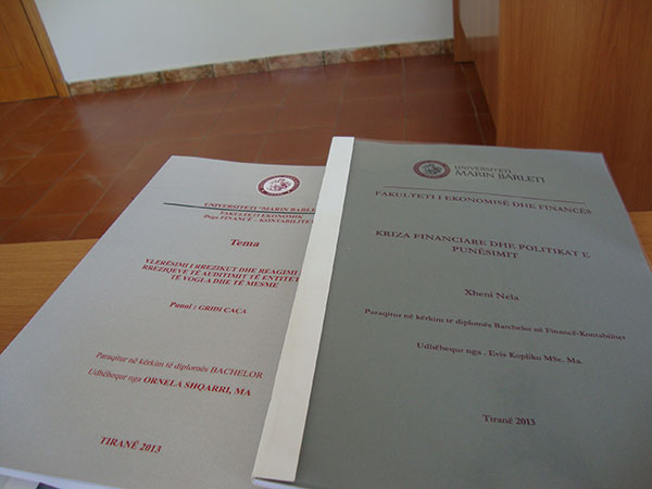 Mbrojtja e diplomave në Fakultetin e Ekonomisë & Financës