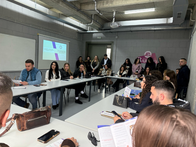 Studentët e Departamentit të Drejtësisë në trajnim nga Drejtoria e Ndihmës Juridike Falas