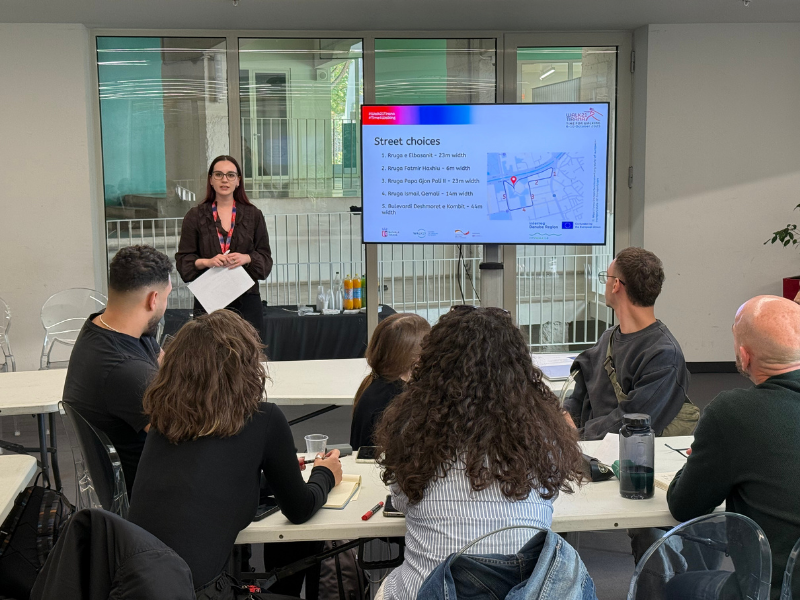 Studentët e Universitetit Barleti në workshopin ndërkombëtar “CityWalk 2.0 – Reimagining Streets for People”