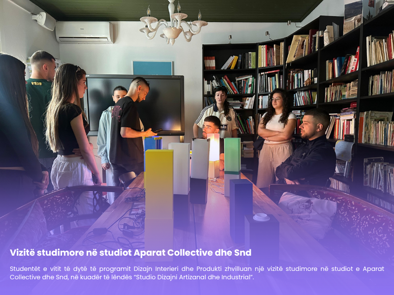 Nga koncepti në produkt: studentët në studiot e dizajnit