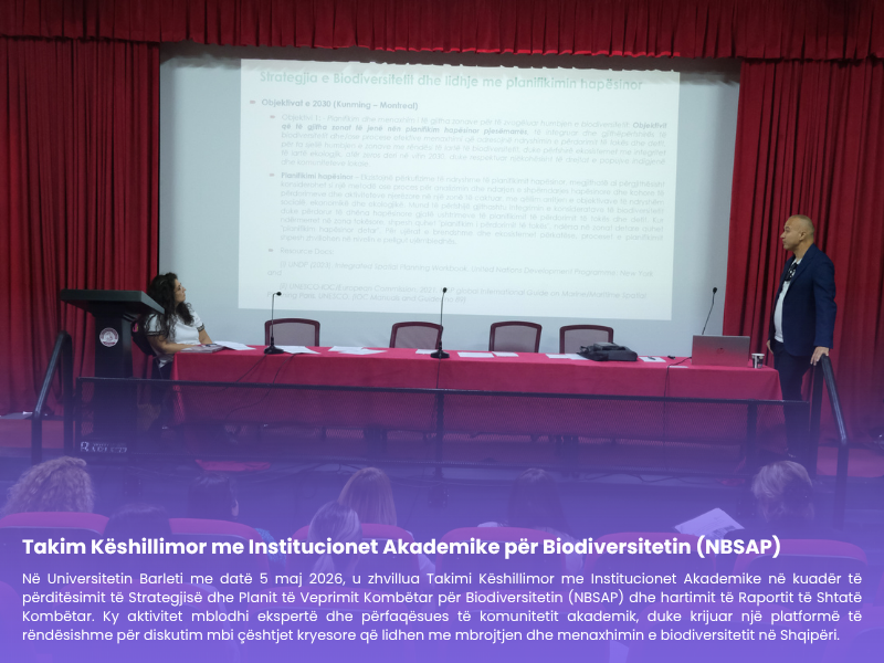 Takim këshillimor për strategjinë kombëtare të biodiversitetit