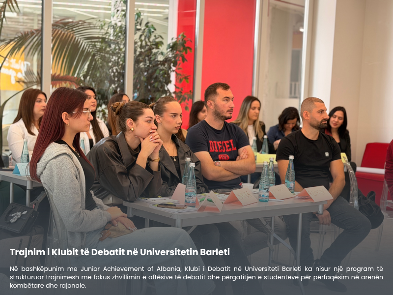Trajnim i Klubit të Debatit në Universitetin Barleti