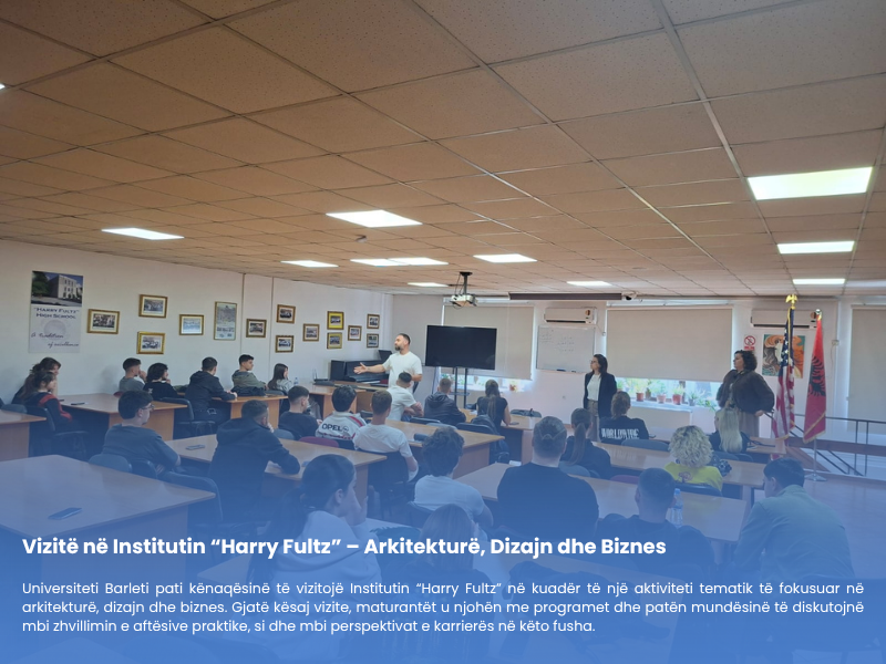 Vizitë në Institutin “Harry Fultz” – Arkitekturë, Dizajn dhe Biznes