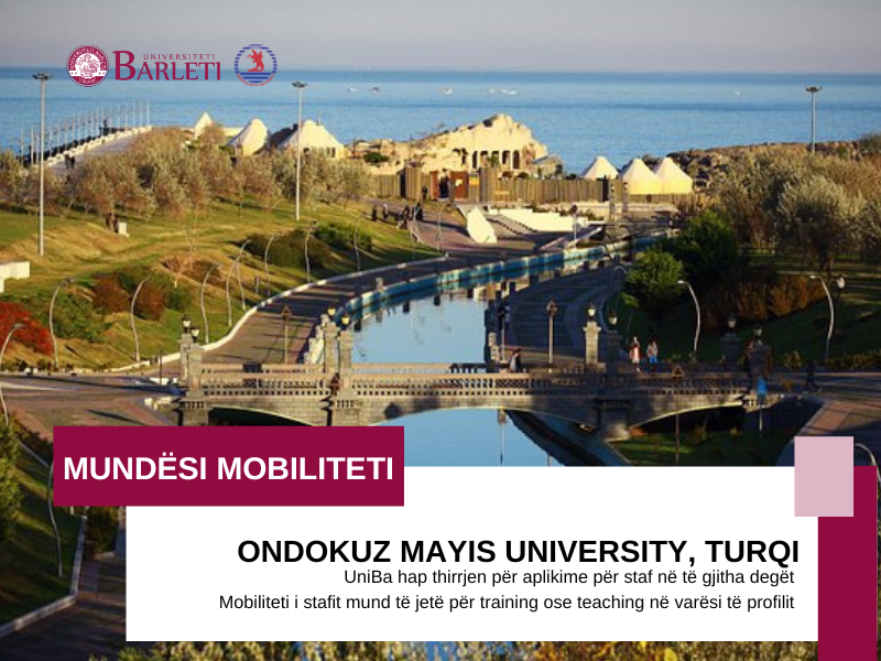 Mundësi mobiliteti për staf në Ondokuz Mayis University, Turkey
