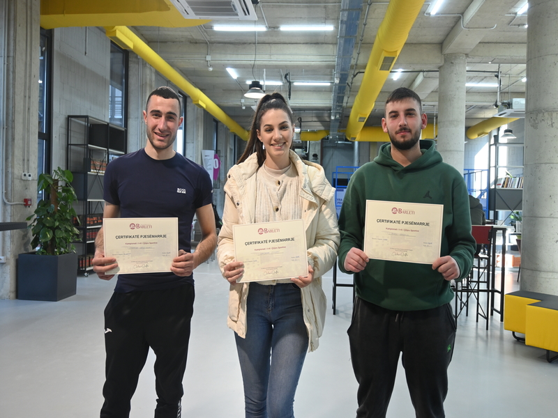 Ceremonia e ndarjes së çmimeve Kampionati i I-rë Qitjes në UniBa