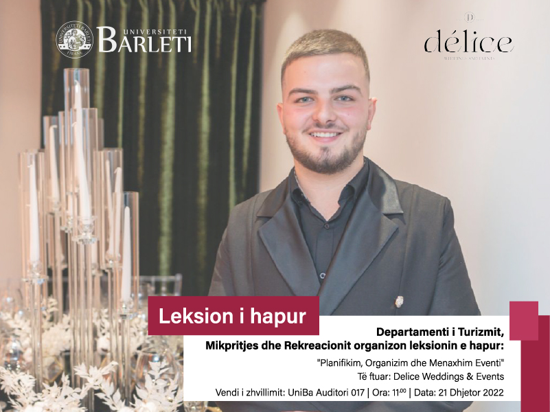 Leksion i hapur “Planifikim, Organizim dhe Menaxhim Eventi”