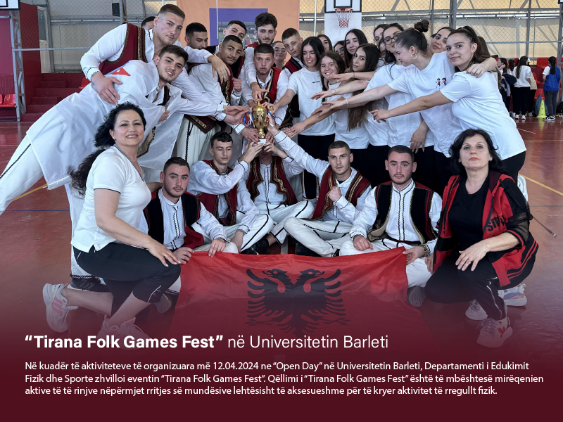 “Tirana Folk Games Fest” në Universitetin Barleti