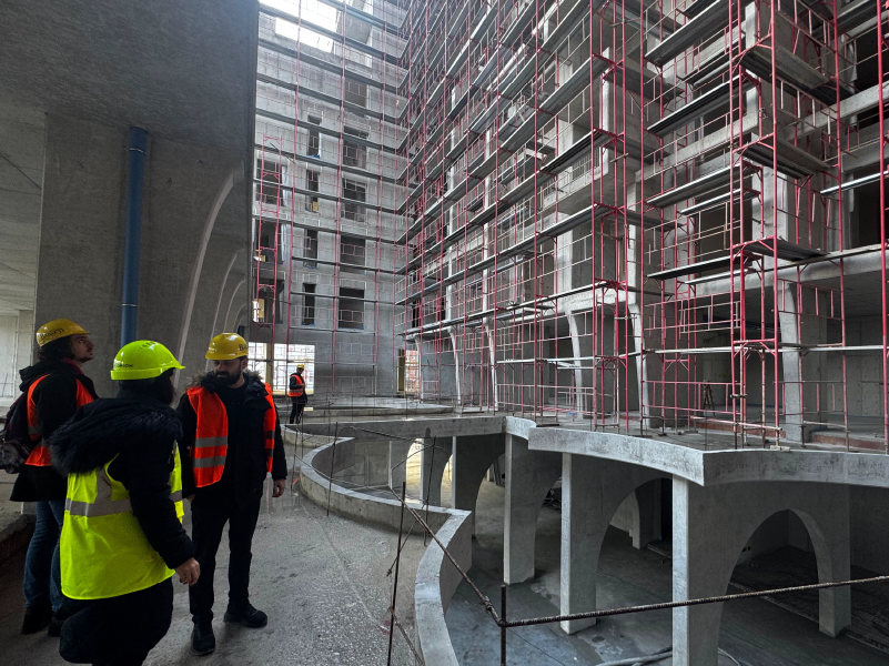 Vizita e Studentëve të Arkitektures në Kantierin e 