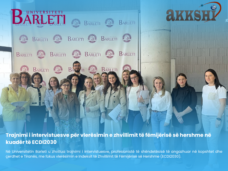 Trajnim për vlerësimin e zhvillimit të fëmijërisë së hershme 