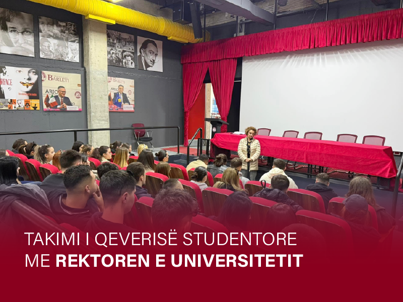 Takimi i Qeverisë Studentore me Rektoren e Universitetit