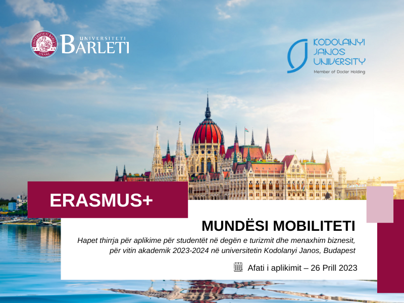 Mundësi mobiliteti për studentë në Kodolanyi Janos University, Budapest