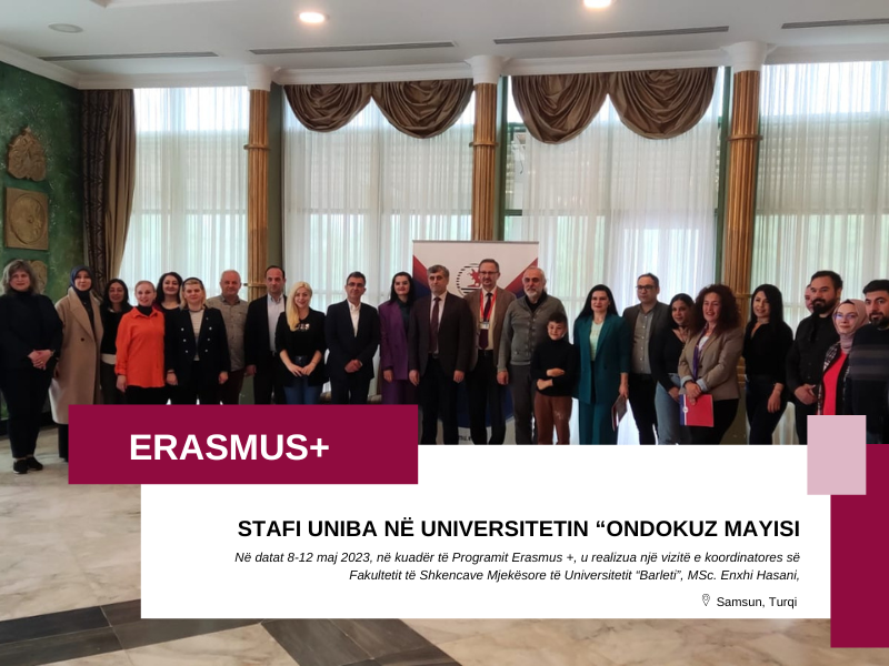 Erasmus + në Universitetin “Ondokuz Mayis”, Samsun, Turqi