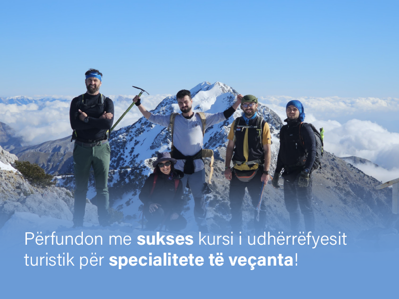 Përfundon me sukses kursi i udhërrëfyesit turistik për specialitete të veçanta! 